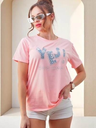 Royalfashion Women's Cotton T-Shirt Yes!
