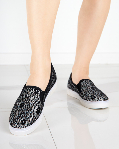 Black women's slip-on shoes Bifana - Footwear