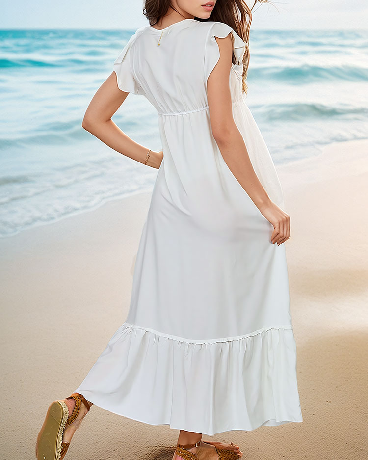 Royalfashion Women's Long Dress with Lace