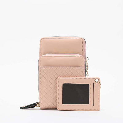 Light pink women's mini purse-wallet - Accessories
