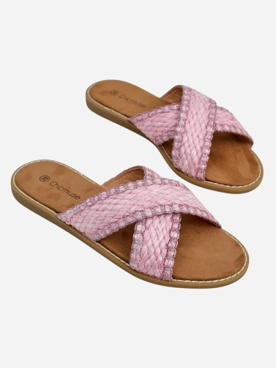 Royalfashion Women's sandals with braided straps Bornes