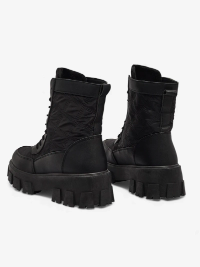 Eco-leather lace-up women's ankle boots Solvi