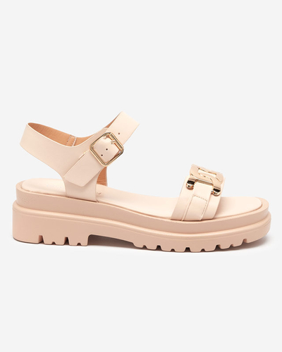 Beige women's sandals Blascita - Footwear
