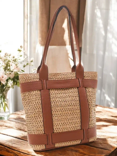 Royalfashion Large straw women's summer bag