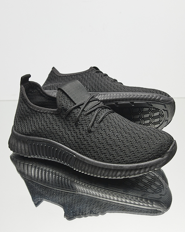 Melni sieviešu auduma sporta apavi Vobbu- Footwear