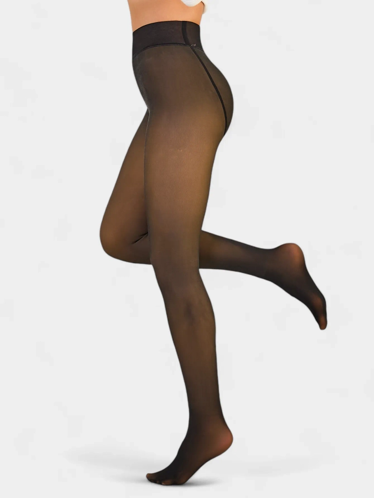 Royalfashion Women's winter fleece-lined tights