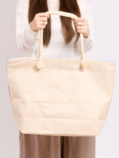 Royalfashion Large fabric bag with print