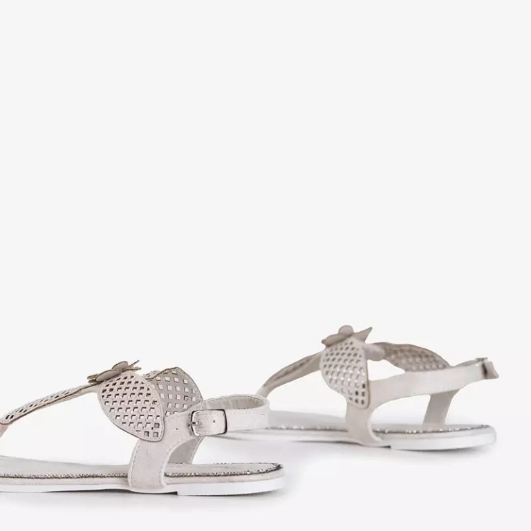 OUTLET Baltas sandales no Kasey - Footwear