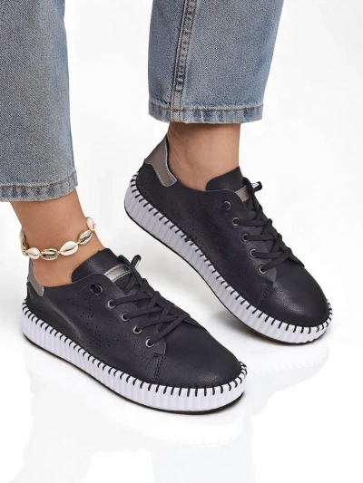 Royalfashion Women's Luna Lace Openwork Sneakers