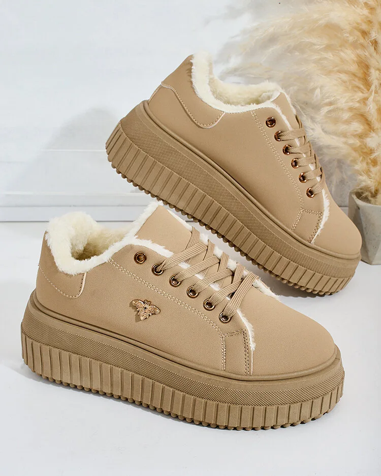 Royalfashion Утепленные женские кроссовки с мехом Noxu