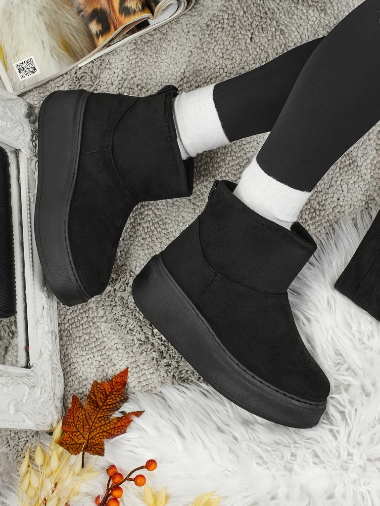 Īsi sieviešu a'la sniega zābaki ar pievienojamu virsmu Elizze