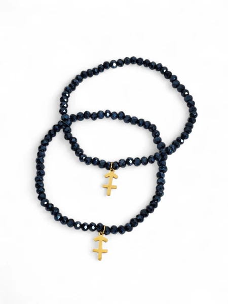 Royalfashion ʻElua Lei Lima Wahine me ka Pendant heleuma