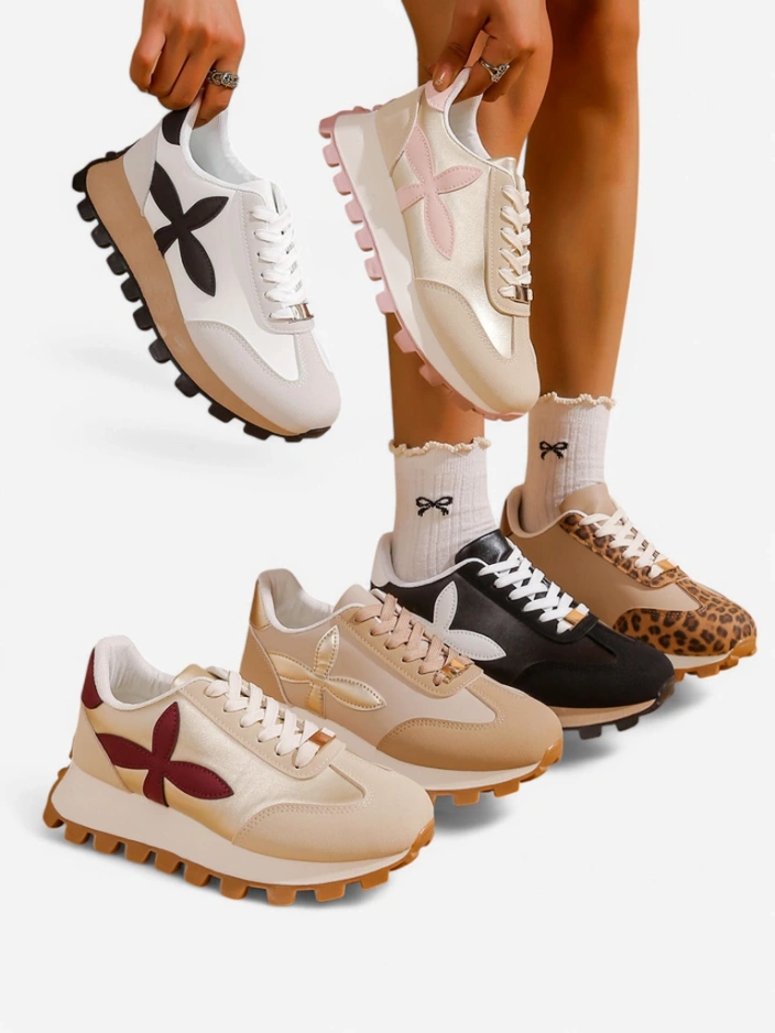 Женские спортивные кроссовки Royalfashion на толстой подошве Aloqa