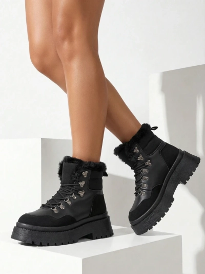 Royalfashion Women's lace-up snow boots Qiroz