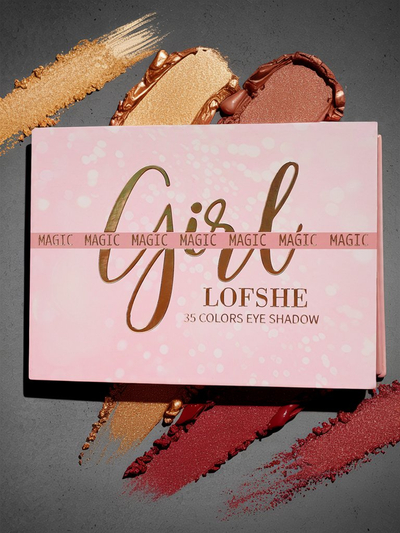 Meiteņu Maģijas Palete 35 acu ēnas ar spīdumu un matētu Golden Chocolate Fudge