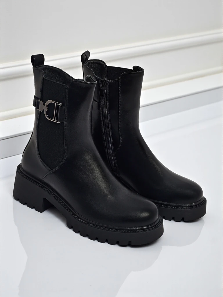 Women's high eco-leather ankle boots Ovella