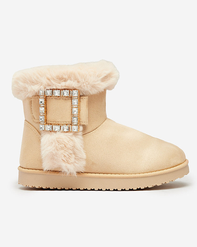 Royalfashion Sieviešu zābaki a'la sniega zābaki ar ornamentu Galaes