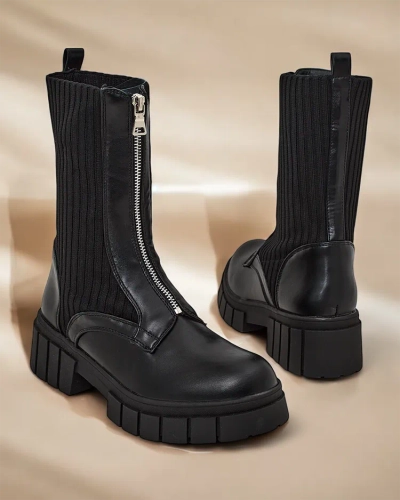 Royalfashion Eleganti sieviešu ķēžu zābaki Tenimo