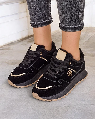 Royalfashion Insulated women's sneakers with fur Boris