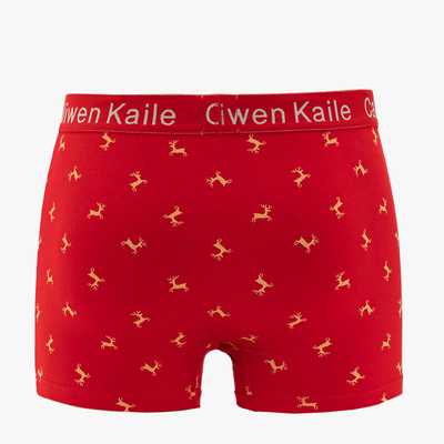 Sarkani vīriešu Ziemassvētku bokseršorti - Apakšveļa