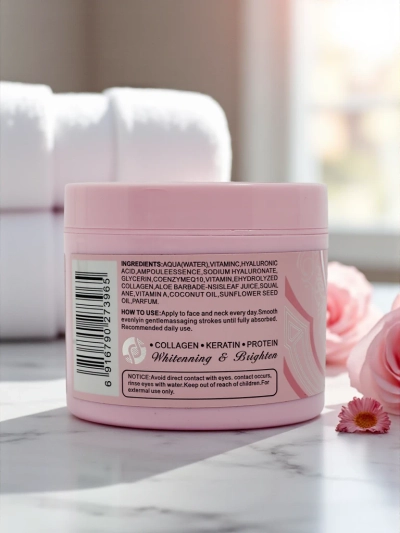 Light Pink -kasvo- ja kaulavoide, jolla on vaalentava ja kosteuttava vaikutus