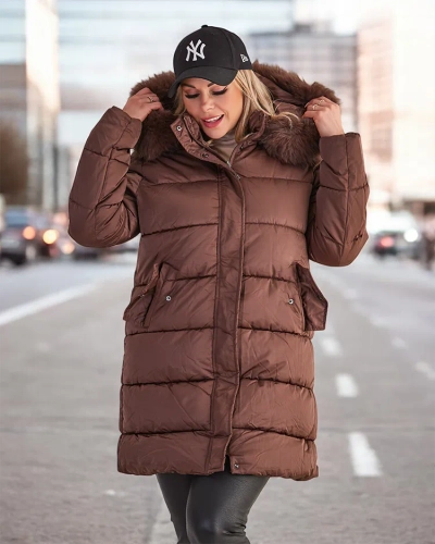Royalfashion Sieviešu stepēta ziemas jaka