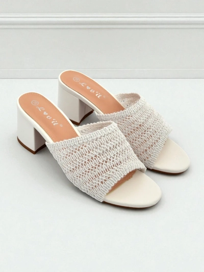 Royalfashion Женские шлепанцы на каблуке Sole Bloom