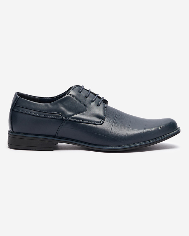 Navy blue elegant men's Elfobs half shoes- Footwear