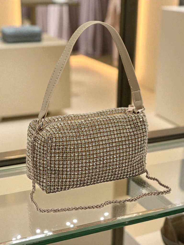 Damska torebka wizytowa z cyrkoniami Luniva