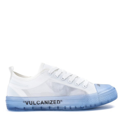 Corta white and blue lace-up sneakers - Footwear