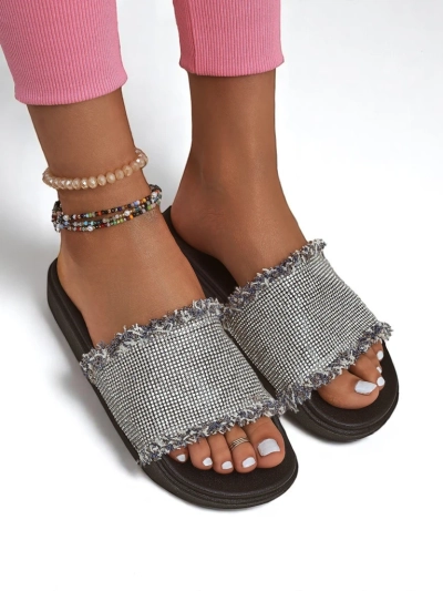 Royalfashion Women's SparkleWalk Flat Flip-Flops