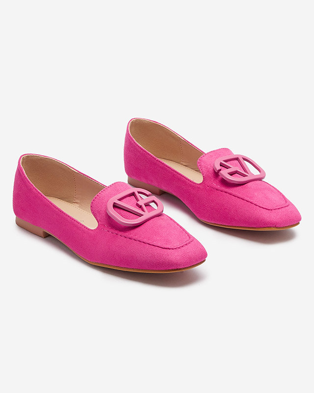 OUTLET Fuchsia women's moccasins Jeterika - Footwear