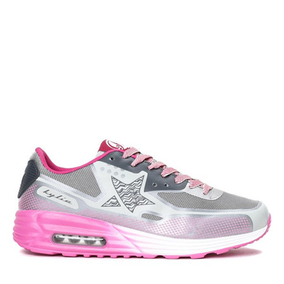 Gray and pink Limina sneakers - Footwear