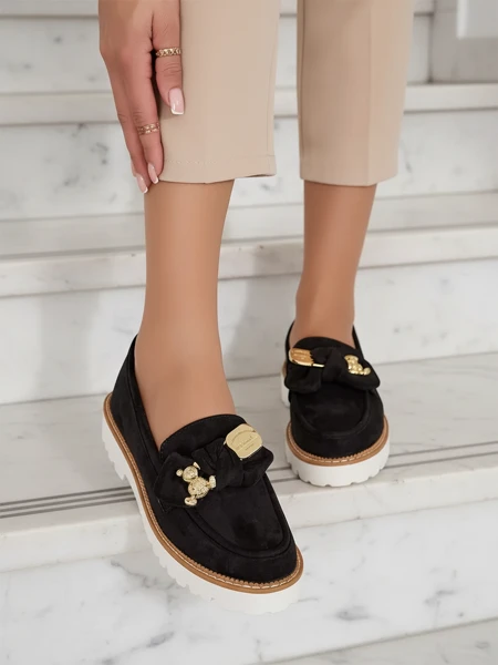 Nero Elegante Mokasini prej Lëkure Ekologjike