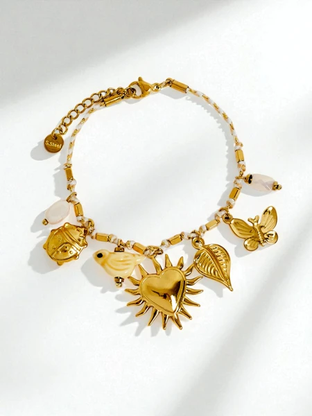 Solis Serenitas-armband – rostfritt stål och berlocker i Antica-stil