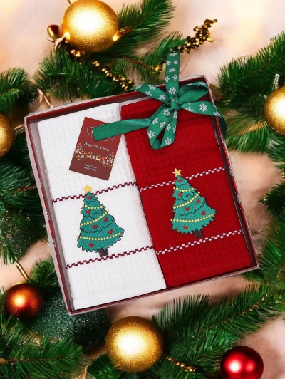 Royalfashion Brīvdienu dvieļu komplekts Laimīgu Jauno Gadu