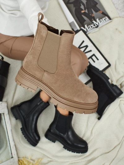 Women's Chelsea boots made of eco-suede Lunvor