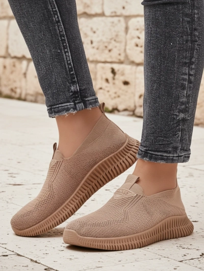 Royalfashion Women's Slip-on Fabric Sports Shoes Serra