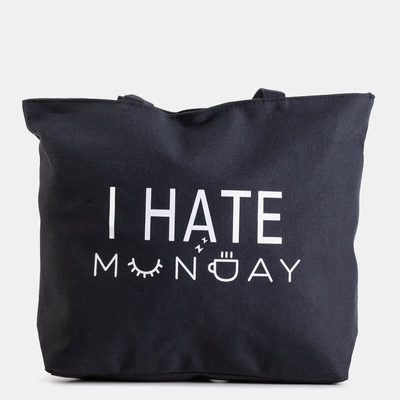 Black Printed Shoulder Bag - Accessories