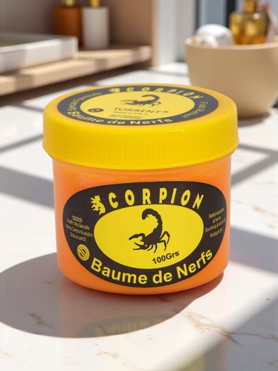 Balm with scorpion venom extract for muscle and joint pain