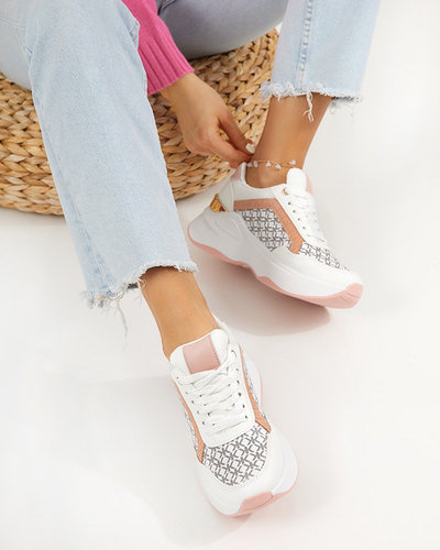 Rozā un balti sieviešu sporta apavi Weniso kedas - Apavi