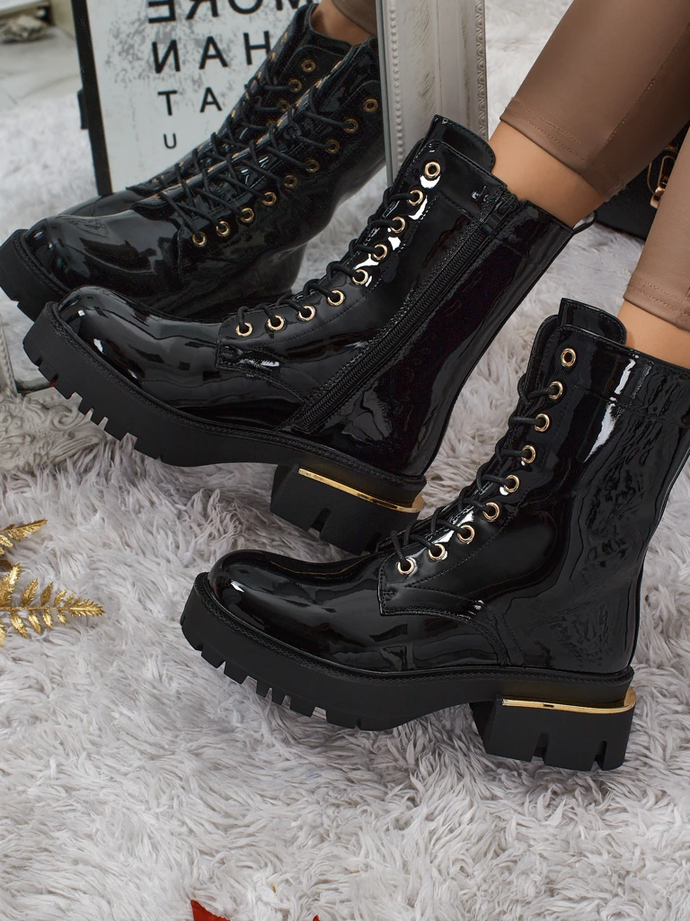 Royalfashion Damskie botki workery Elolio