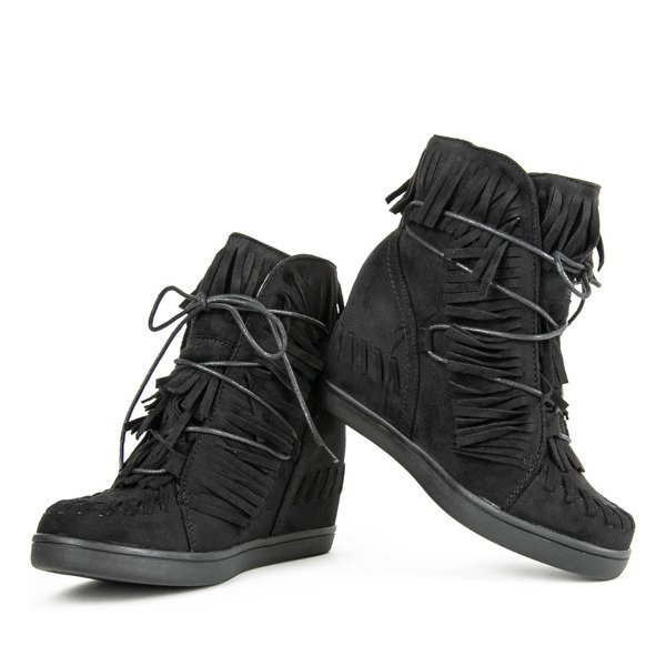 Black wedge sneakers Dain - Footwear 1