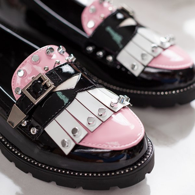 Black moccasins with Gwadalaha ornaments - Footwear