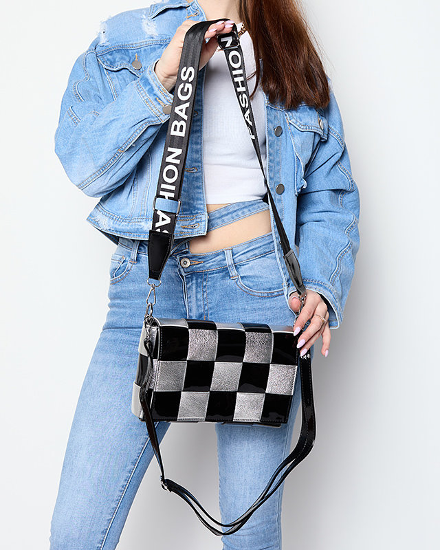 Small black and silver women's handbag - Accessories