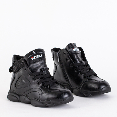 Black sports boots for girls Vibbis - Footwear