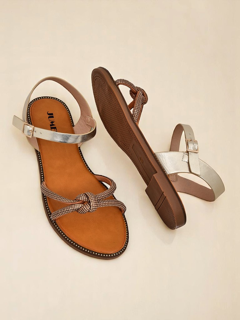 Royalfashion Naiste dekoratiivsete tsirkoonidega sandaalid Bella Shine