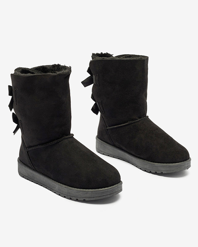 Stella flat-heeled suede eco-leather boots