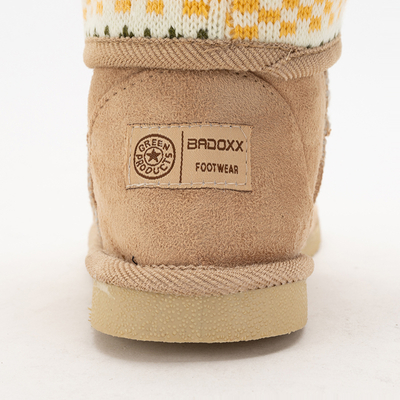 Бежевые детские ботинки Snowii
