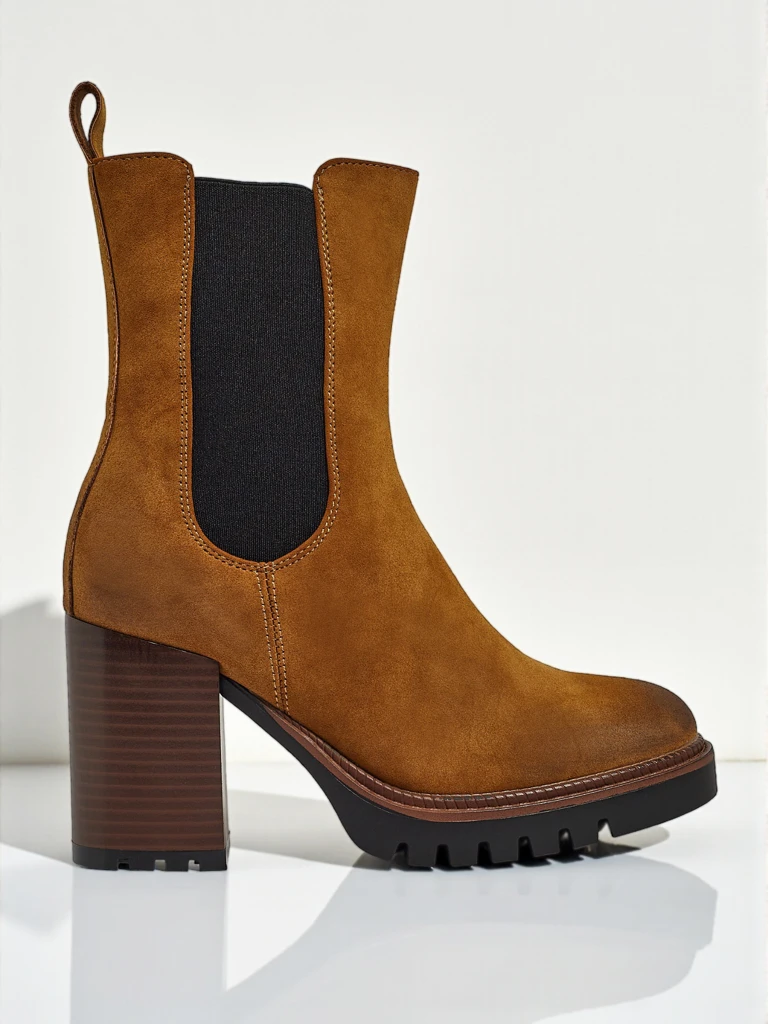 Women's Soreya Faux Suede Block Heel Ankle Boots